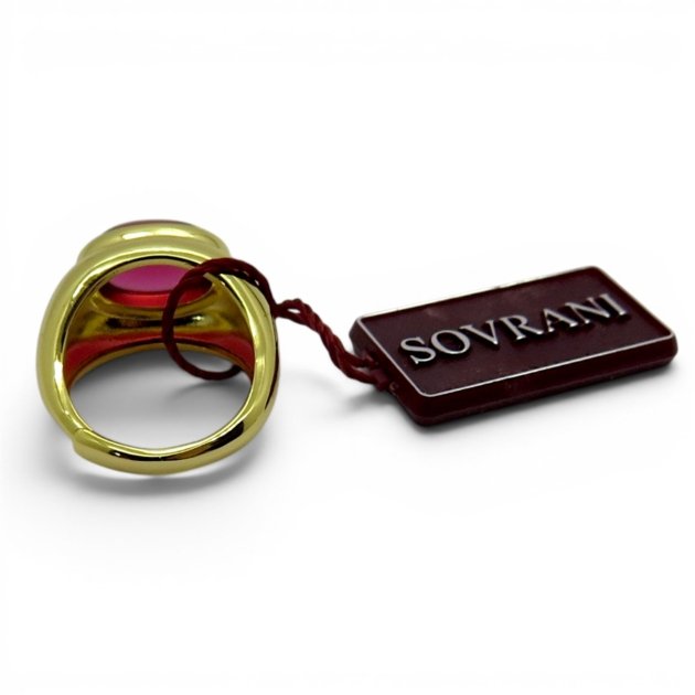 Sovrani Anello pietra rossa Cabochon ovale J8277