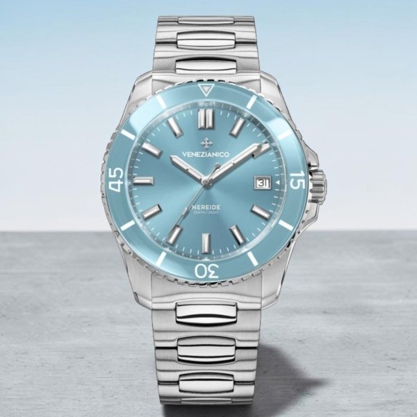 Venezianico Nereide 42 Celeste Automatico 3321515C – Orologio Diver 200 m