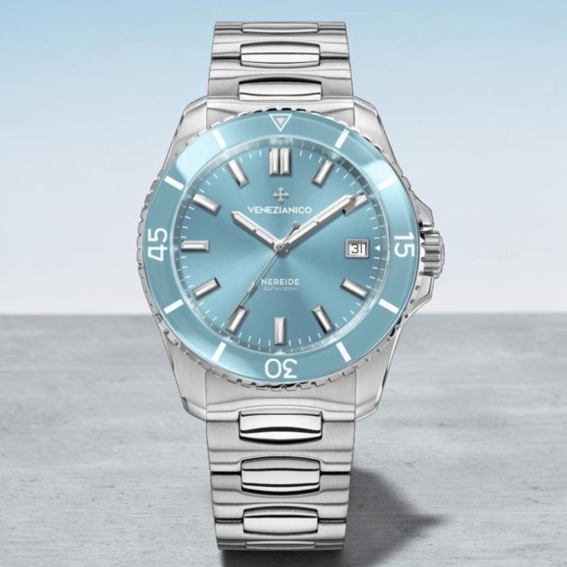 Venezianico Nereide 42 Celeste Automatico 3321515C – Orologio Diver 200 m