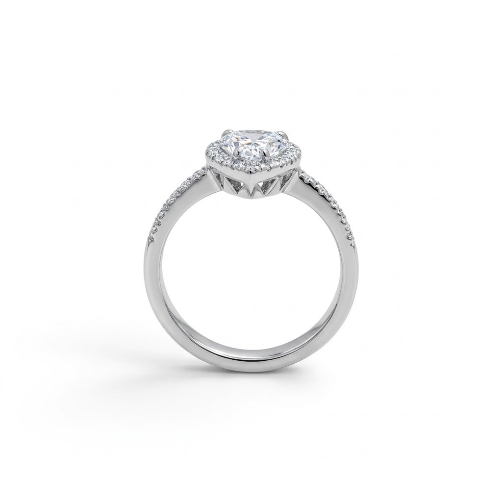Anello-goccia-zircone-incolore-in-argento