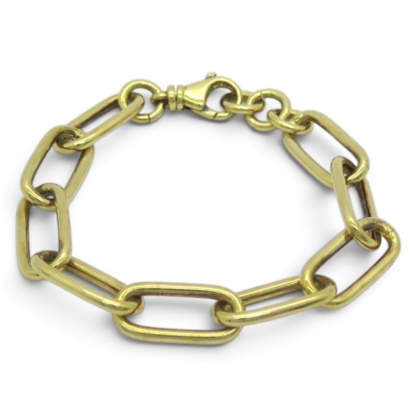 Bracciale dorato Moda Catena in Argento 925