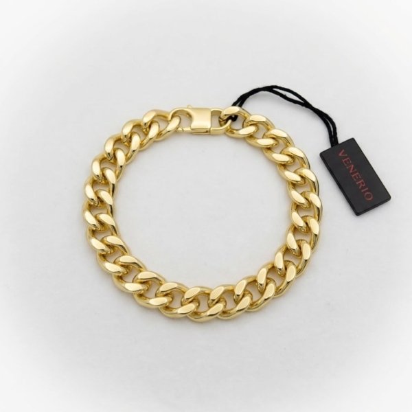 Bracciale groumette acciaio dorato