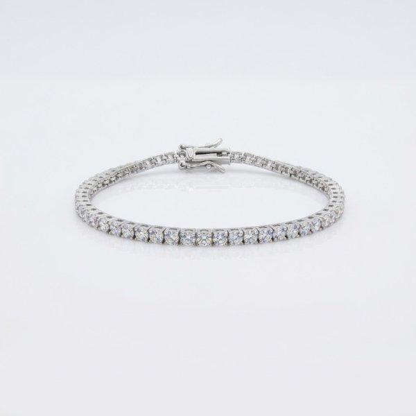 tennis bracciale donna in argento e zirconi cubici
