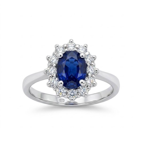 Anello contorno blu Kate Argento 925 Gioielleria in argento