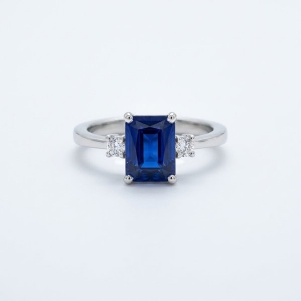 Anello easy centro blu in Argento 925 Gioielli in argento