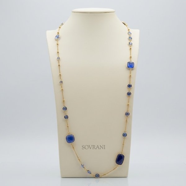 Collana lunga Sovrani azzurra J11585