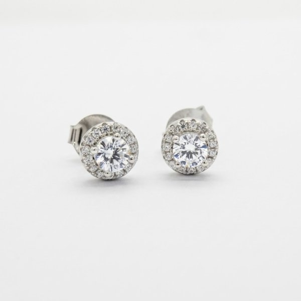 Orecchini cipollino contorno in argento 925