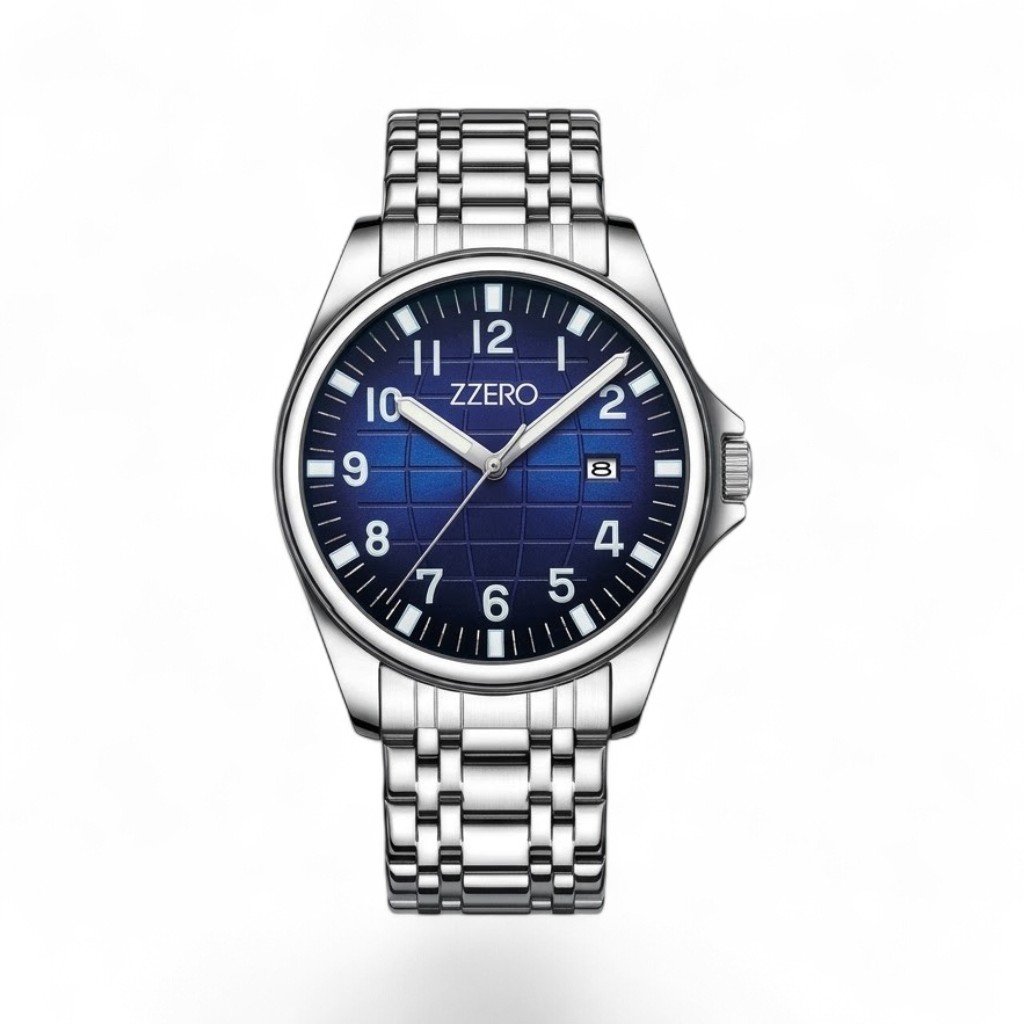 Orologio classico elegante zzero in acciaio - 40 mm