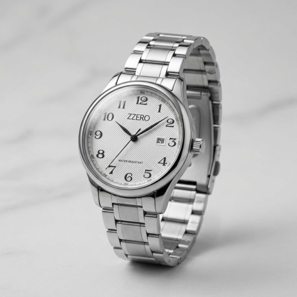 Orologio con i numeri solo tempo datario zzero