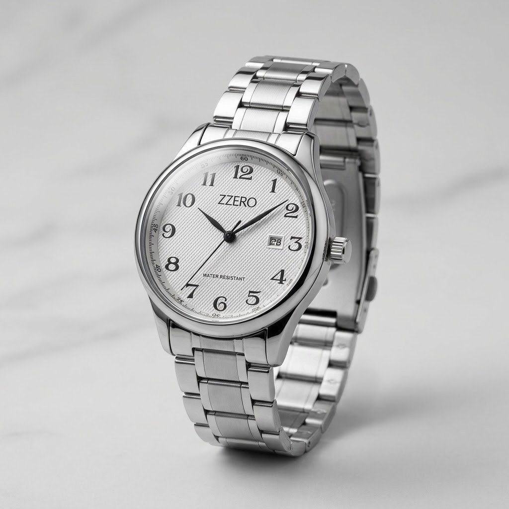 Orologio con i numeri solo tempo datario zzero