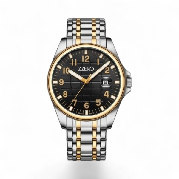 Orologio oro e acciaio zzero classico elegante - 40 mm
