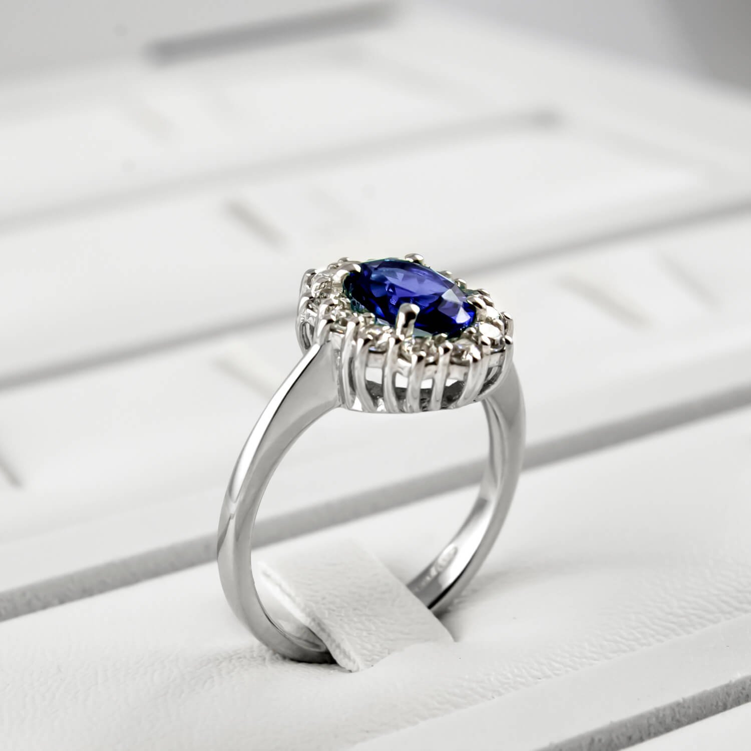 Anello contorno blu Kate Argento 925 Gioielleria in argento
